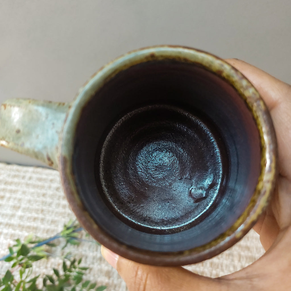 Perfectly Imperfect Hari Dual Tone Brown & Green Mug