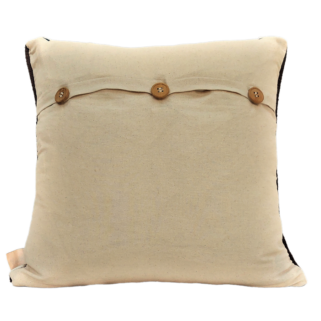 Perfectly Imperfect Jaipur Handwoven Diamond Dhurrie Cotton Cushion Cover
